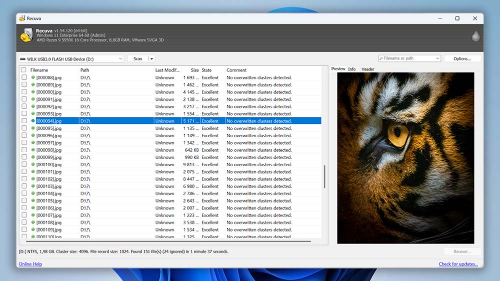 Recuva sd card recovery