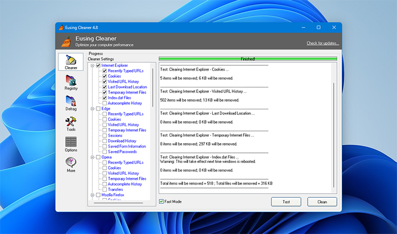 Eusing Free Registry Cleaner
