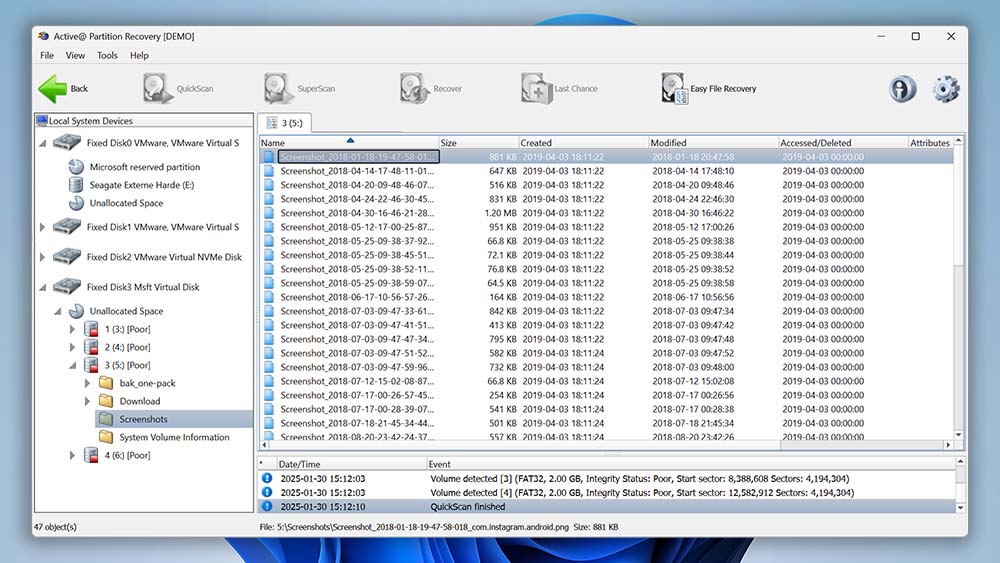 Active Partition Recovery