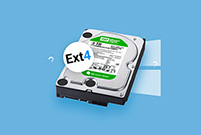 כיצד לשחזר נתונים ממחיצת EXT4 ב-Windows