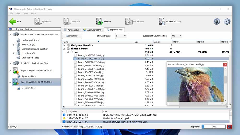 Active Partition Recovery