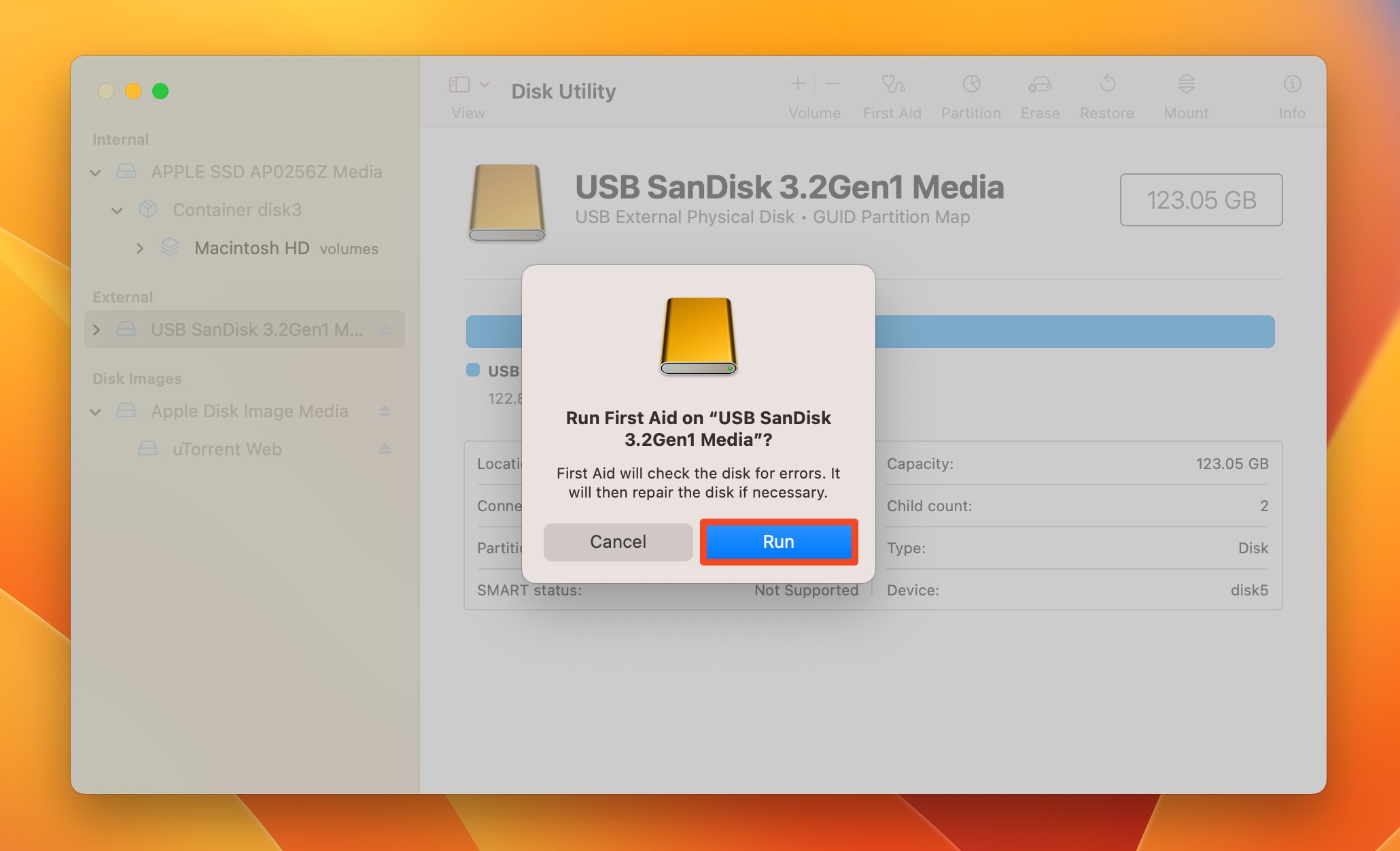 First Aid confirmation prompt.