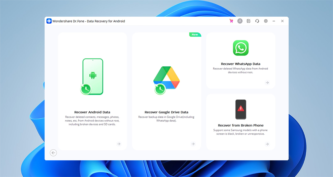 Dr Fone Android Recovery