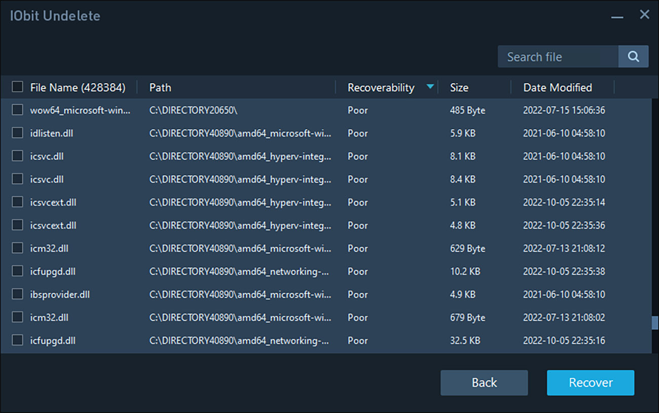IObit Undelete memory card recovery