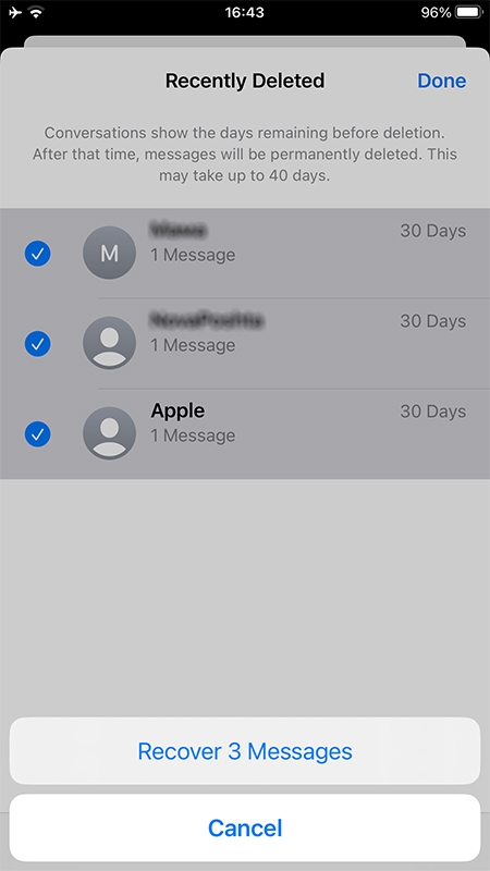 Recover From the Recently Deleted Folder