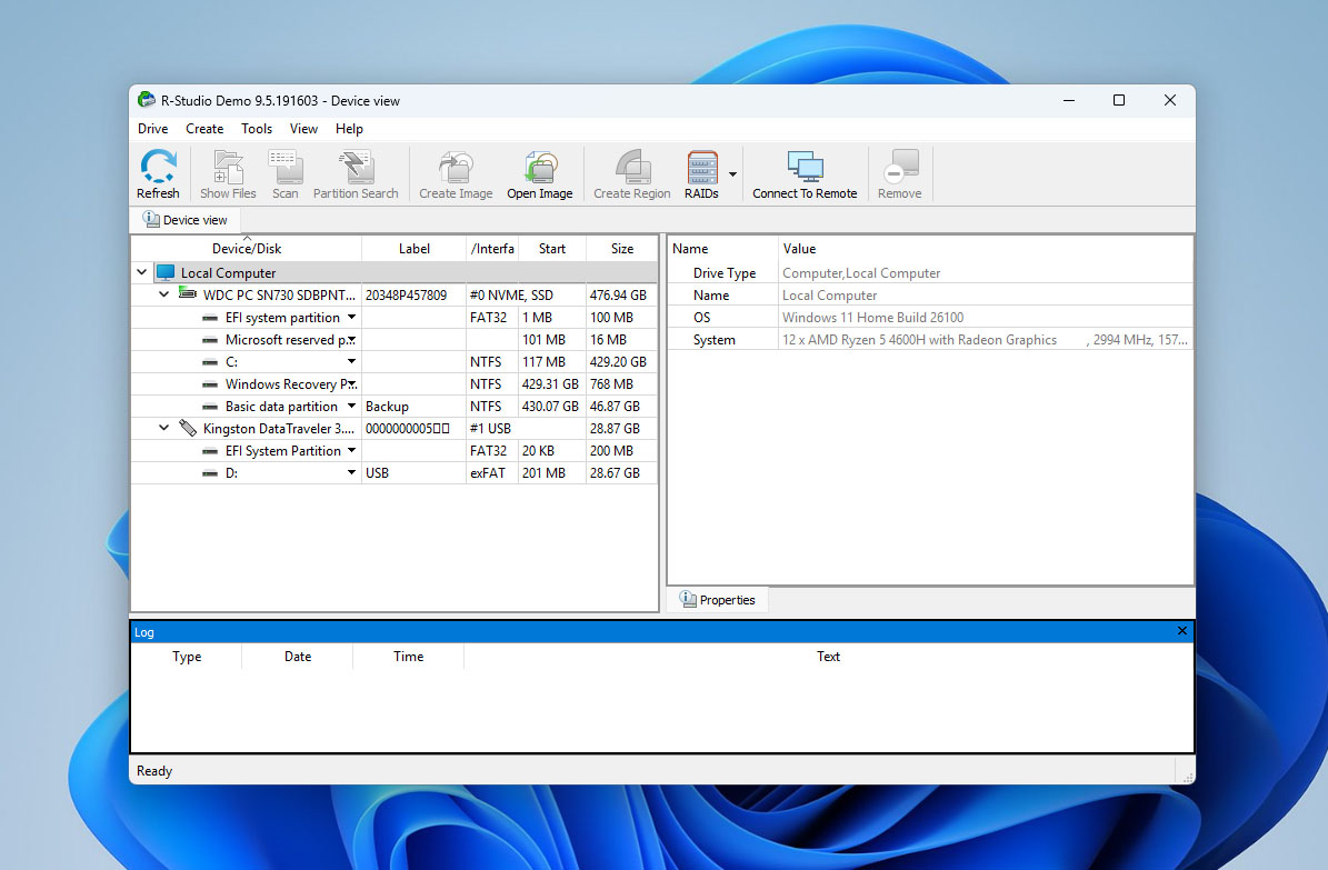 device view in r-studio