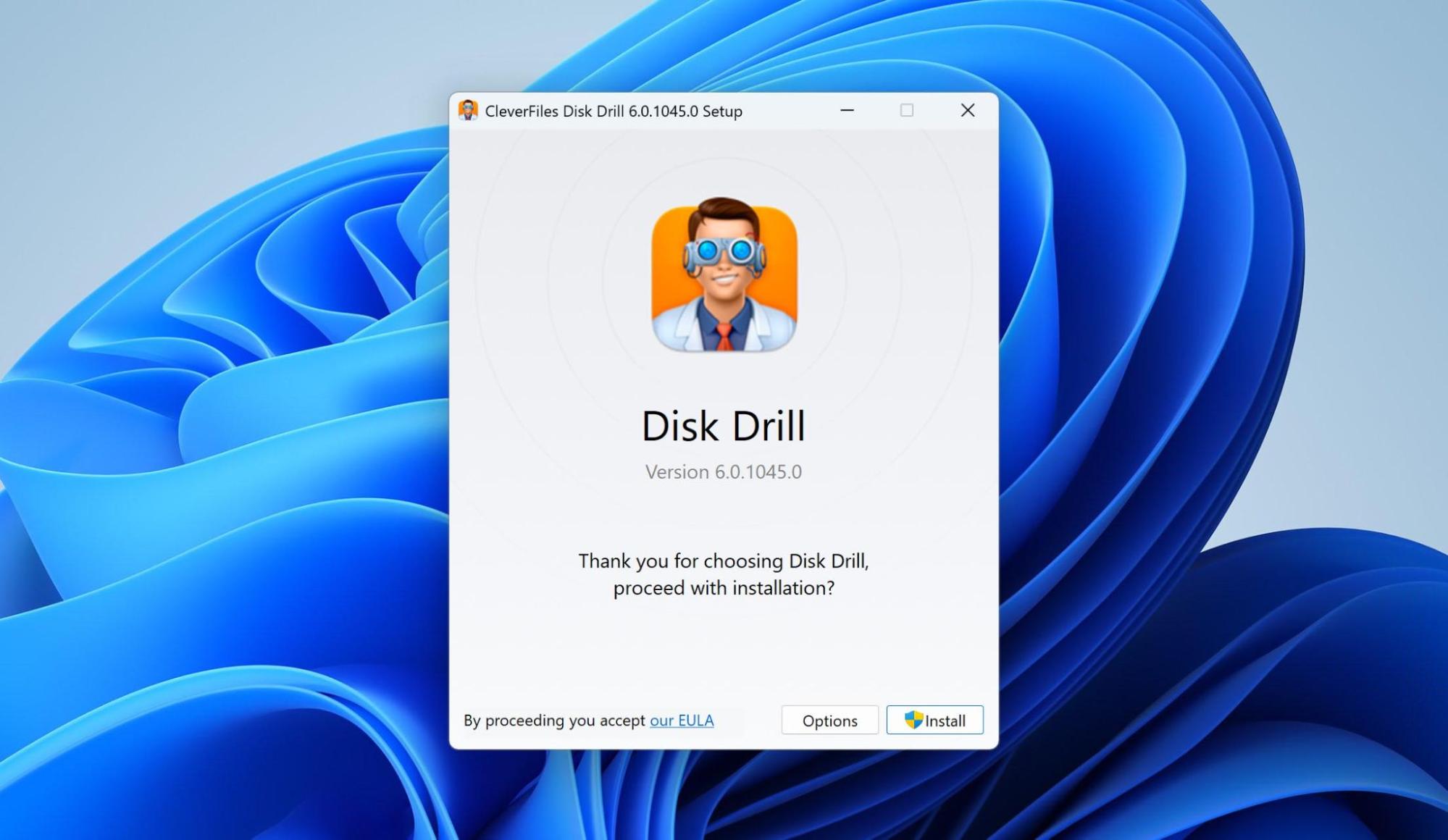 disk drill installation