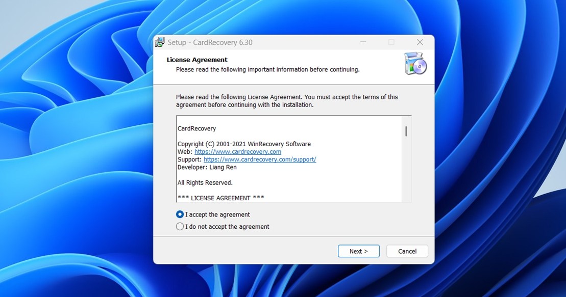 cardrecovery installation