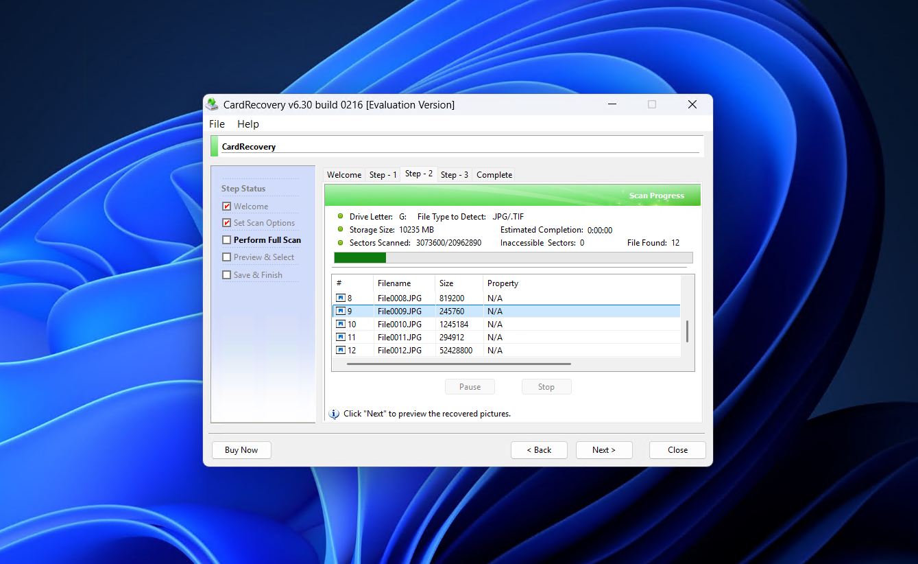 CardRecovery interface.