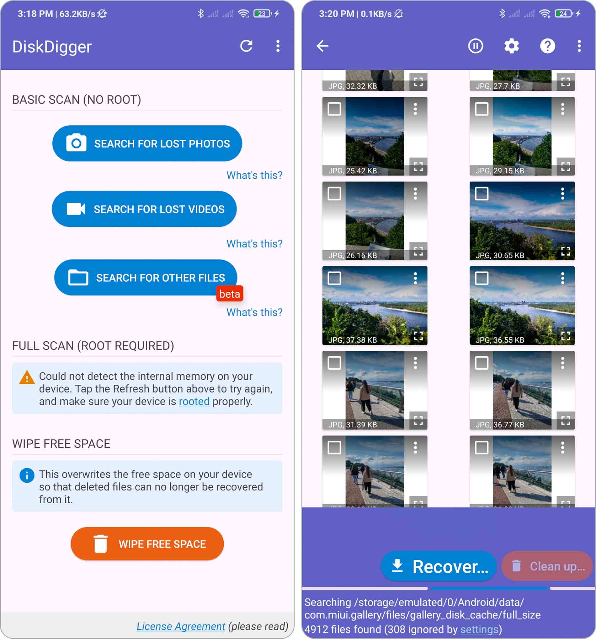 diskdigger android app