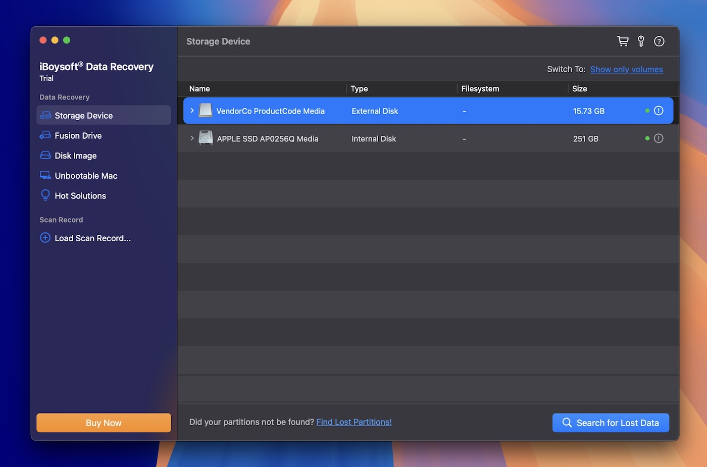 disk list in iboysoft