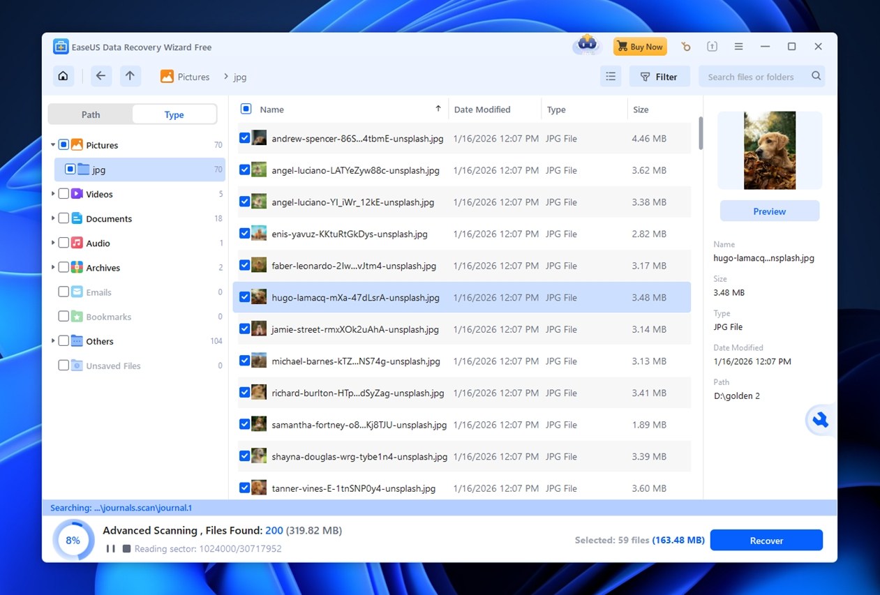 EaseUS Data Recovery Wizard