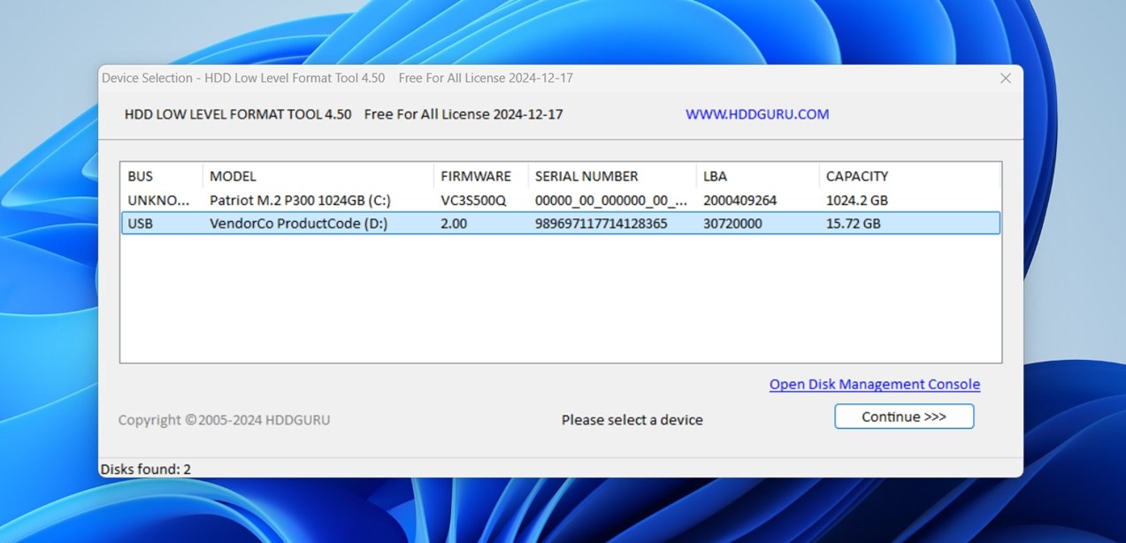 HDD Low Level Format Tool