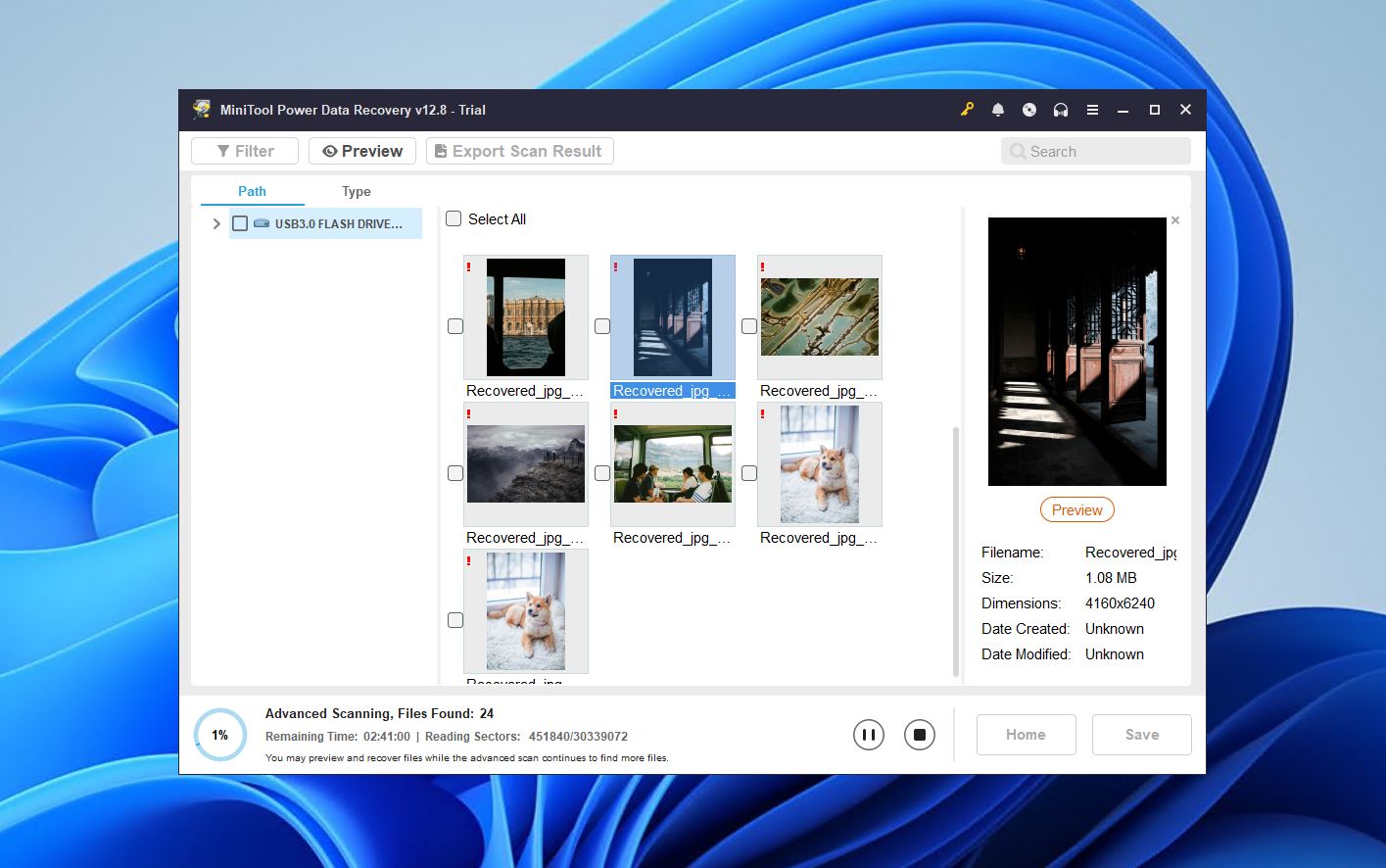 MiniTool SSD recovery.