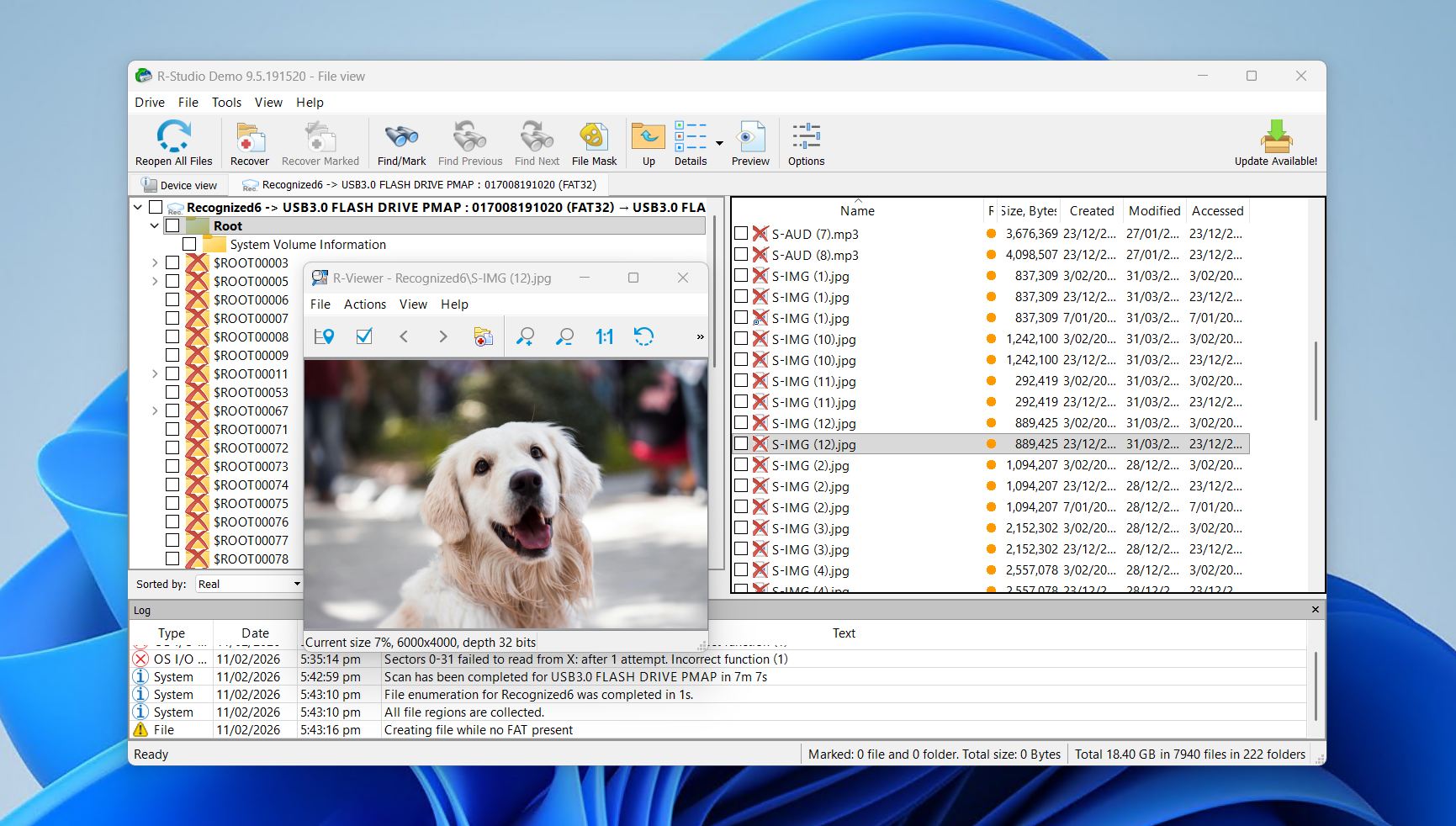 R-Studio file select.