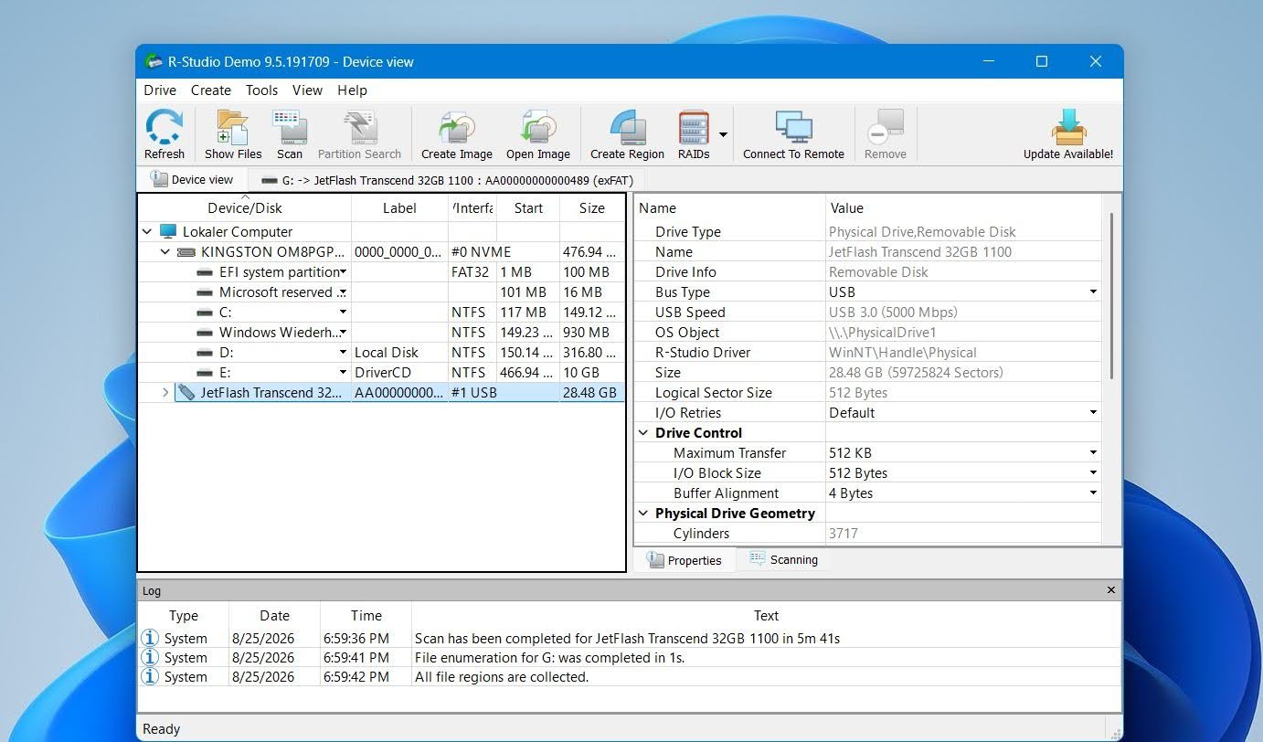 R-studio interface