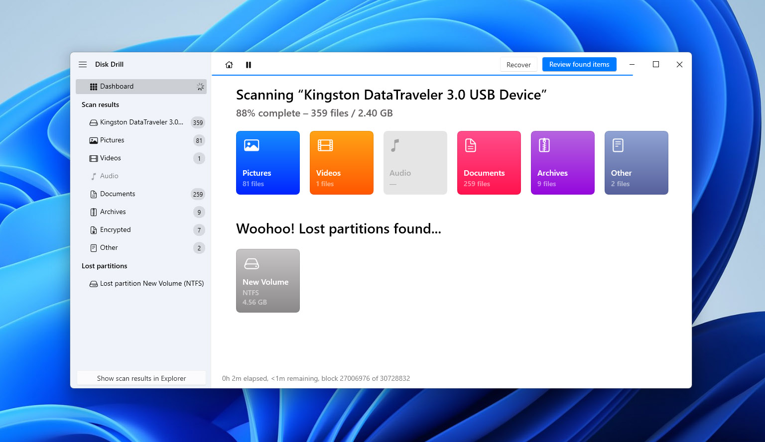 disk drill data recovery software