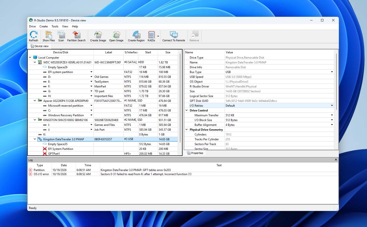 r-studio recovery software